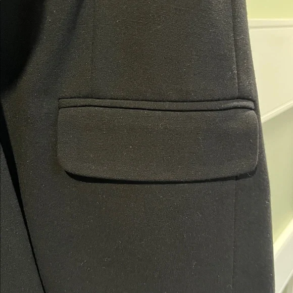 THEORY Black Ruffle Sleeveless Blazer Vest - Picture 4 of 9